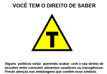 Senado mantém rotulagem de transgênicos