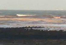 O mar ficou vermelho na Malásia