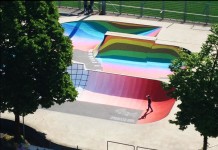 Skatepark pode ser usado como relógio solar moderno