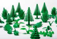 Lego com peças feitas com cana-de-açúcar