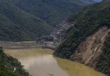 Flagrante em acidente na Hidrelétrica de Ituango, na Colômbia
